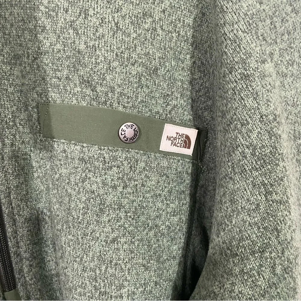 NWT The North Face Olive 1/4 Zip Pullover Fleece Jacket